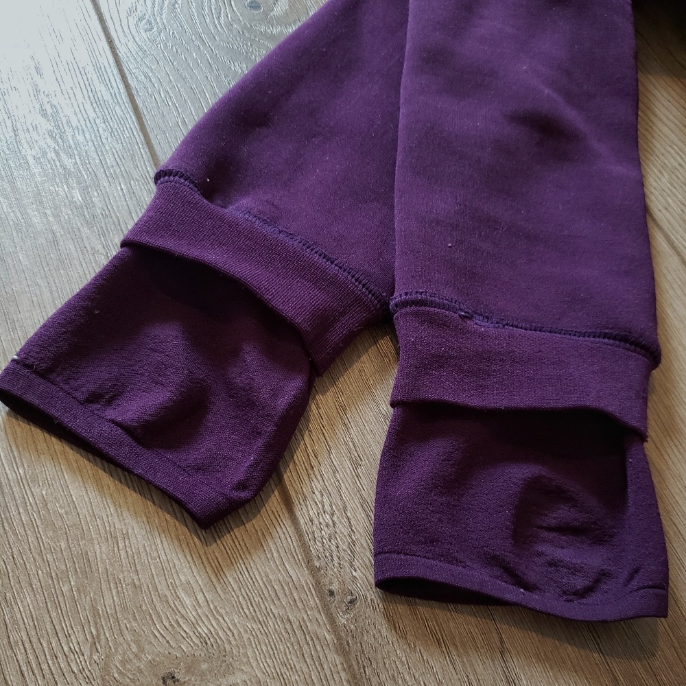 DONATED// Dark purple fleece lined leggings - Picture 6 of 7